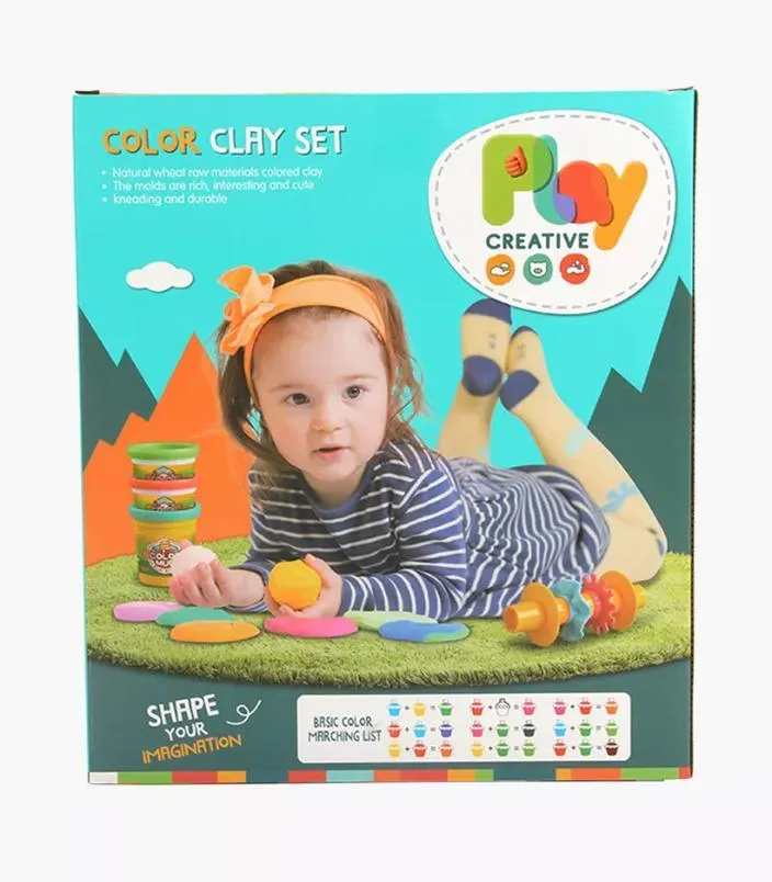 15 Pieces Colored Clay Set