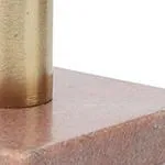 Chambal Candle Holder [Light pink/Brass]