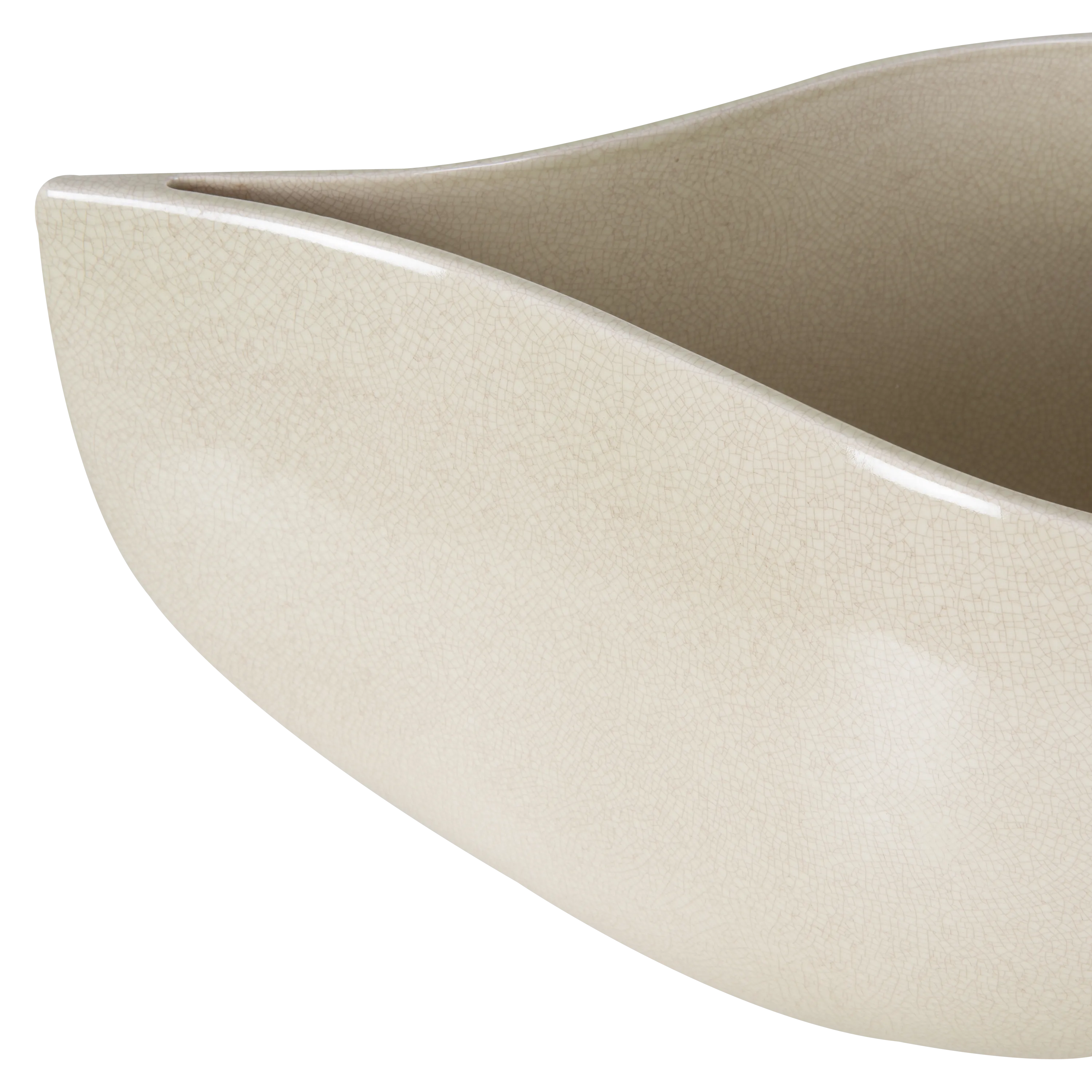 Crackle Teardrop Bowl