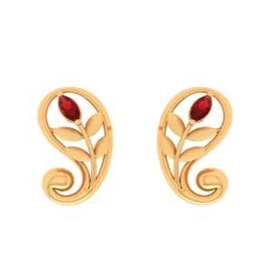 Gold Earrings With Intricate Craftsmanship