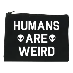 Humans Are Weird Alien Cosmetic Makeup Bag