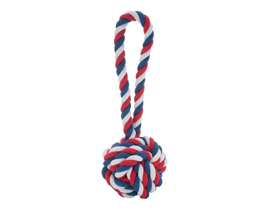 Jax & Bones Red, White and Blue Large Knot Rope Dog Toy