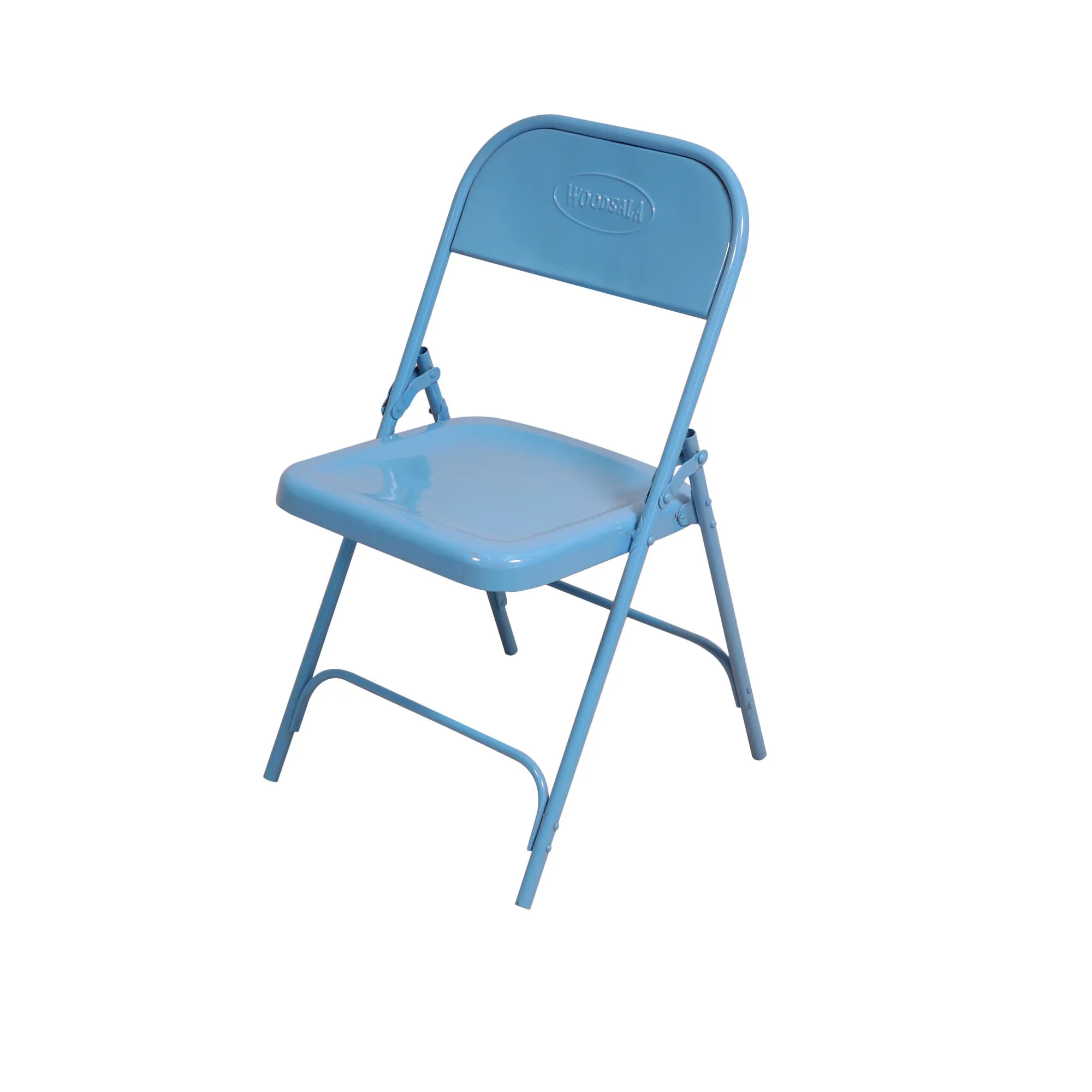 Metallic Durable Blue folding chair