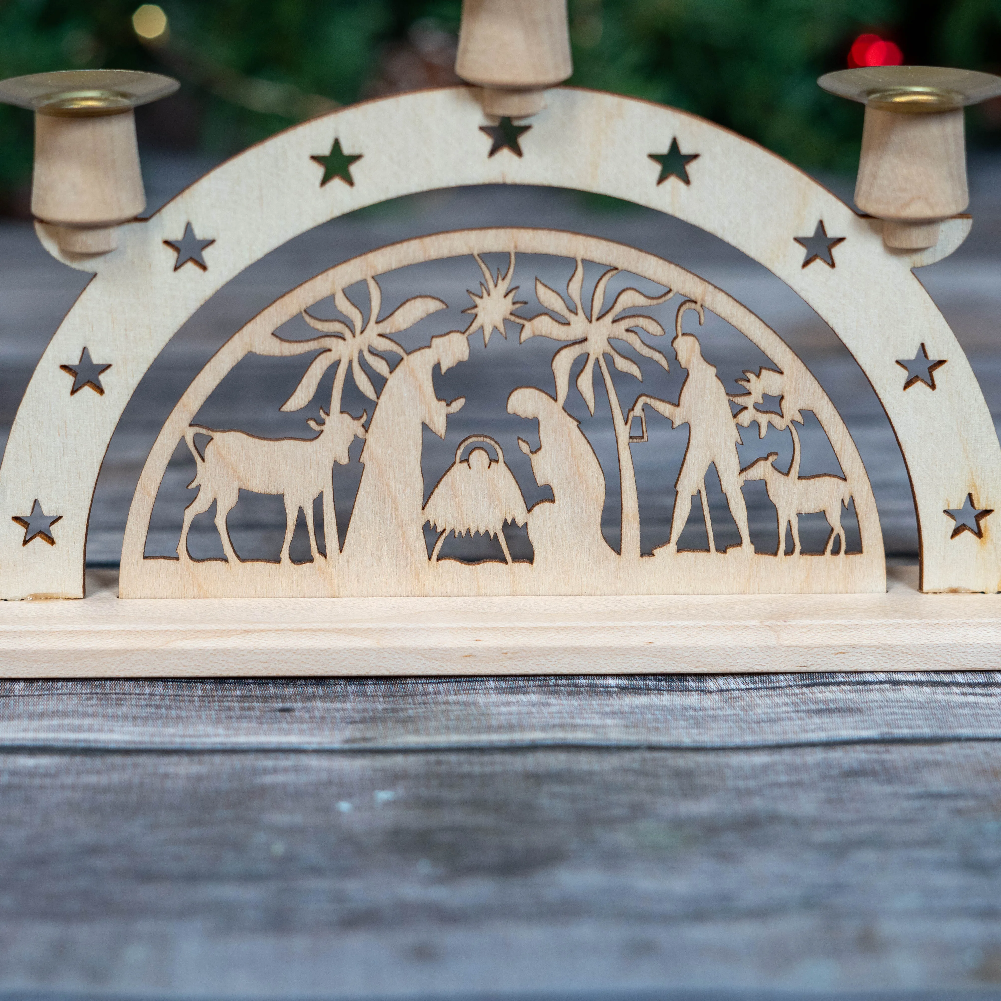 Mini Nativity Schwibbogen