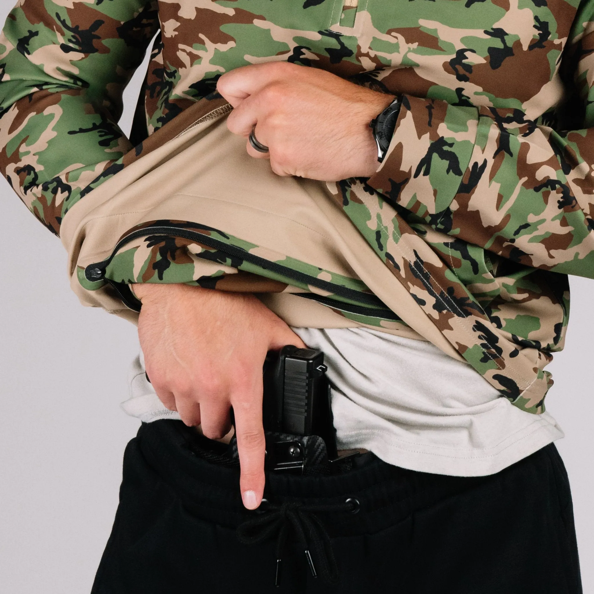 NEW! Durable Hoodie - Woodland Camo
