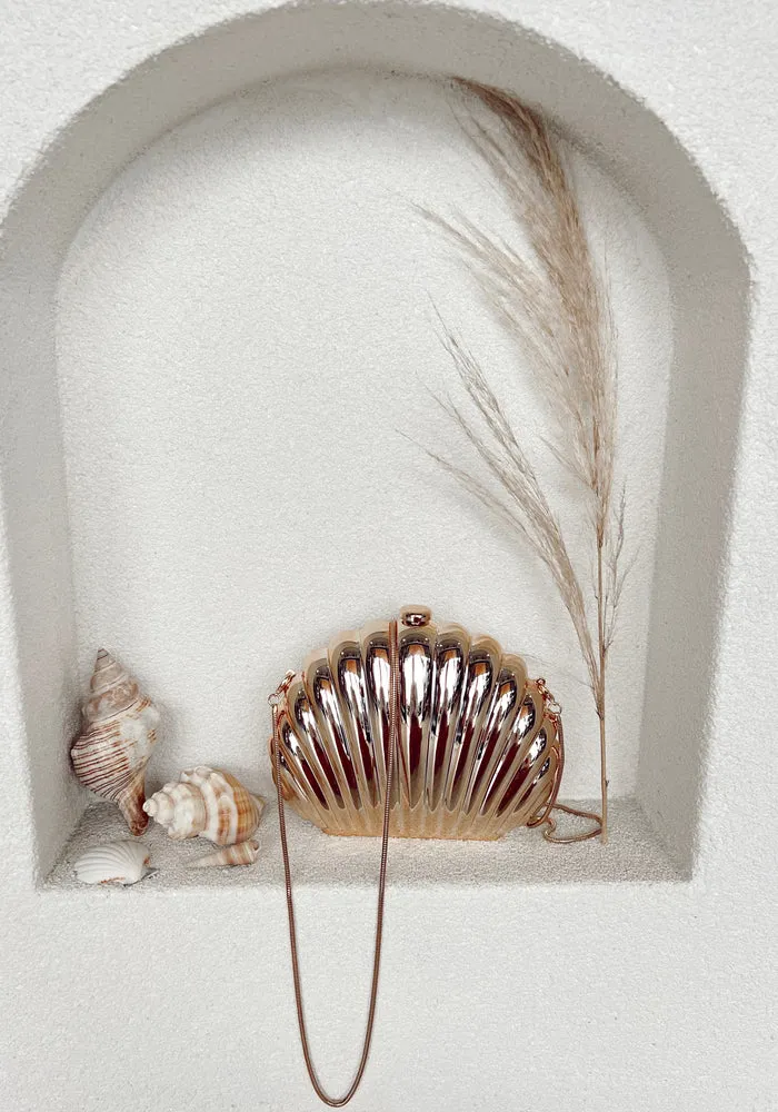 Seychelles Shell Gold Bag