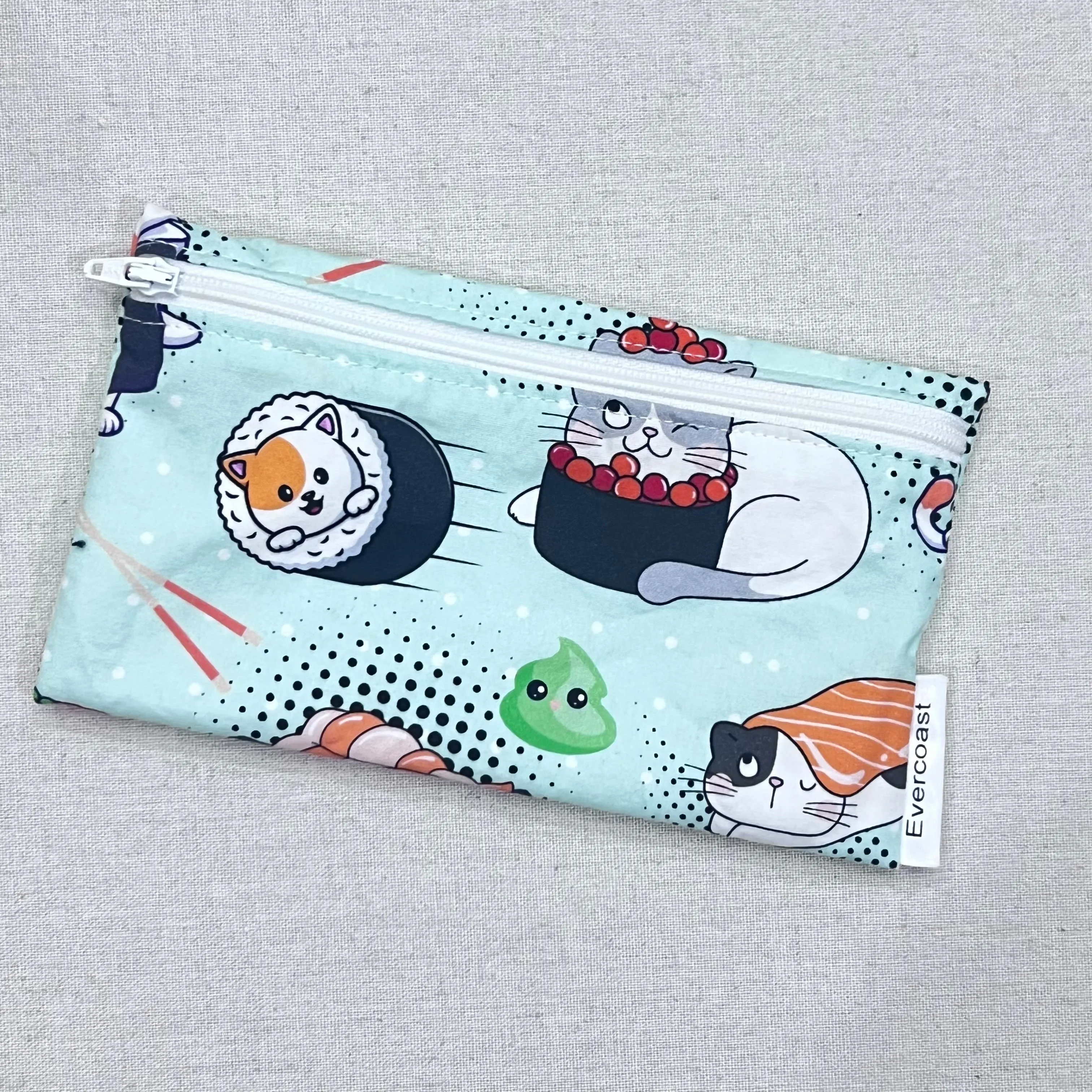 Sushi Cats Reusable Snack Bag