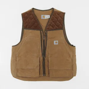 Vintage 90s Carhartt VU256 Unlined Hunting Vest with Game Bag - XL