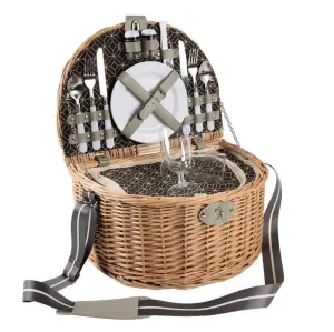 Yuppie Gift Baskets Moonlight Picnic Basket (2 Persons)